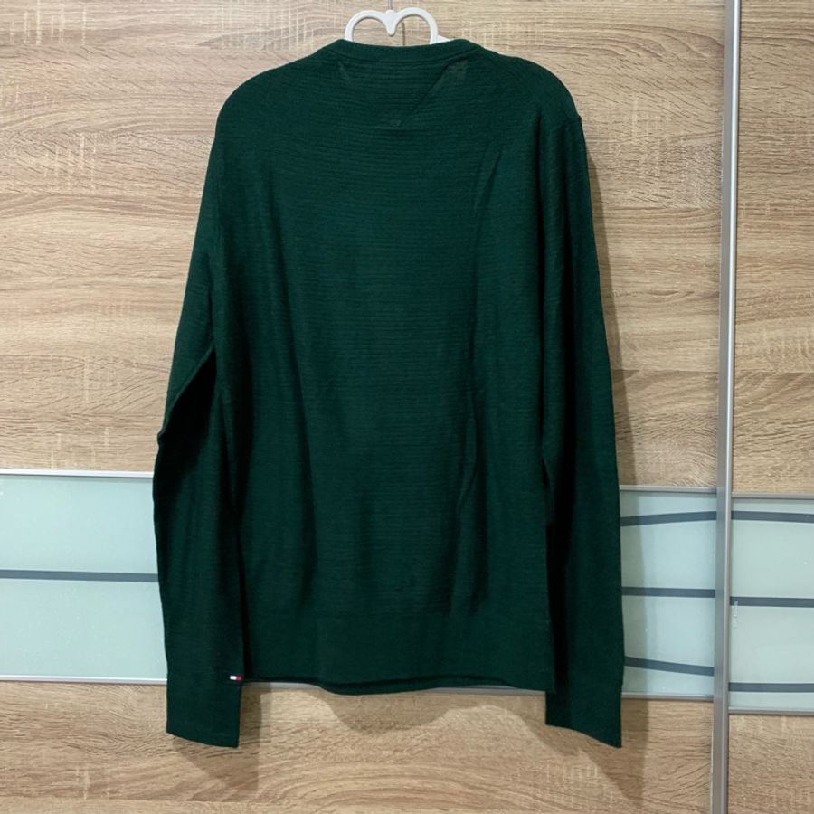 Tommy Hilfiger 綠色毛衣 只有下水洗過跟拍照-4