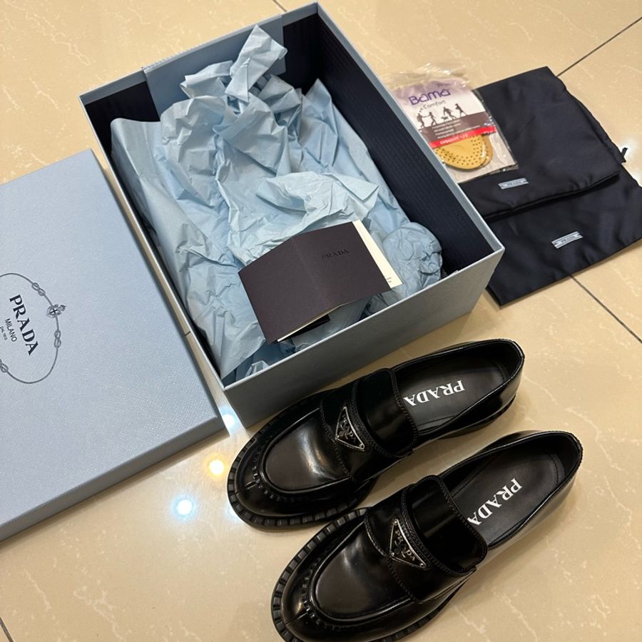 Prada 網紅厚底樂福鞋 38碼 全新-1