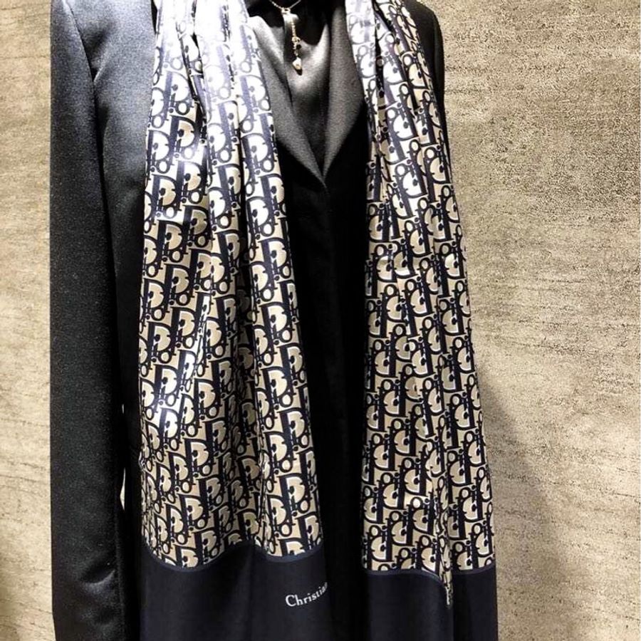 Dior 老花經典圍巾/絲巾/披肩-4