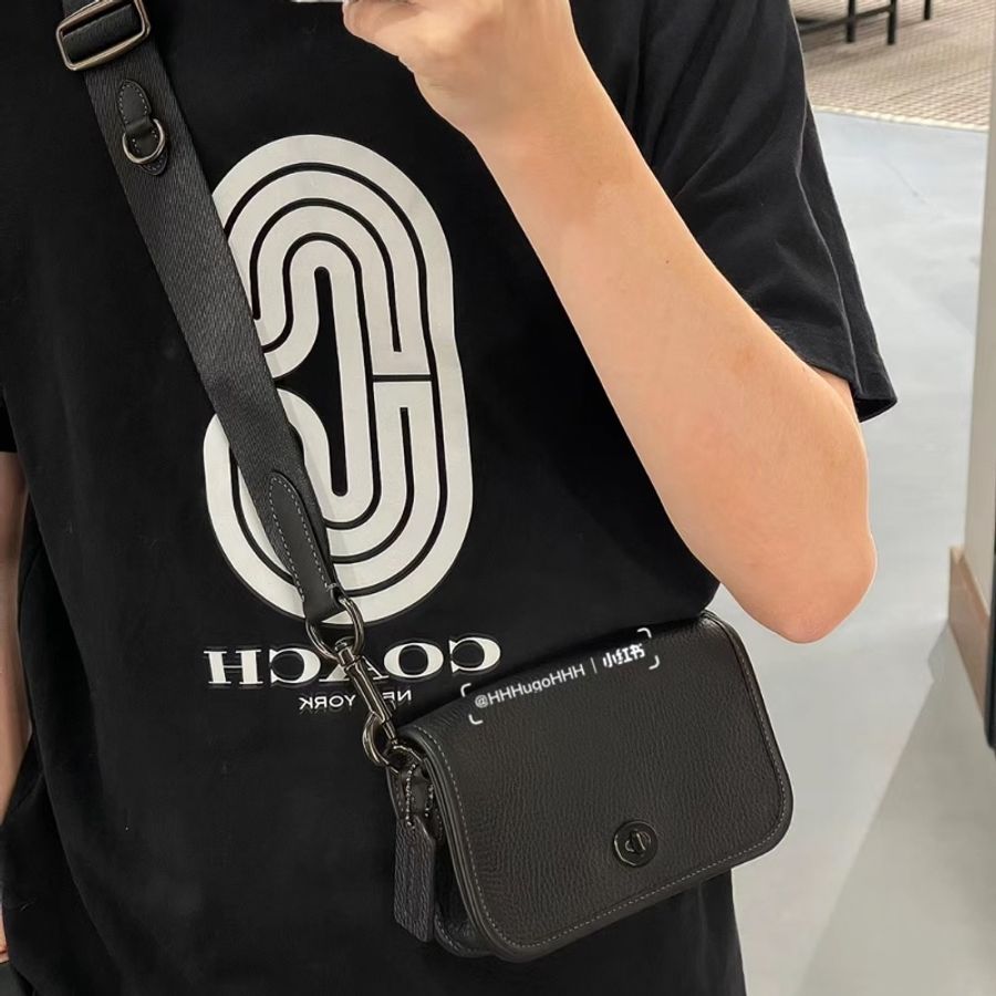 正品!Coach 專櫃款 originals 系列 DINKY袋多功能七合一 斜背包 含 手拿包 小包 棒球手套皮革 男包 女包-7
