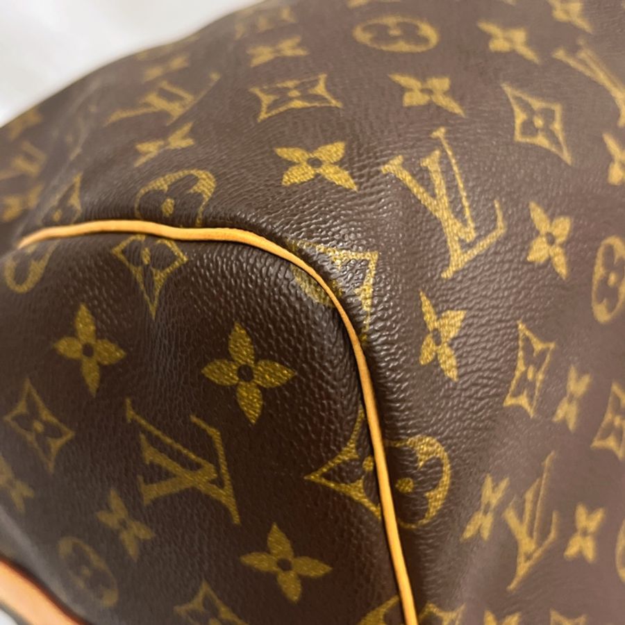 Louis Vuitton LV 老花字紋 55公分keepall 二用旅行袋/行李包/斜背包-2