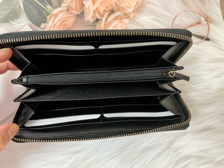 出清🎉正品全新 GUCCI GG Marmont拉鍊長夾-黑-10