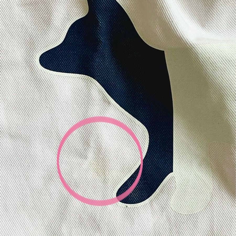 Maison Kitsune 法國 國旗 小狐貍 白色大 托特包 帆布包 購物袋-4