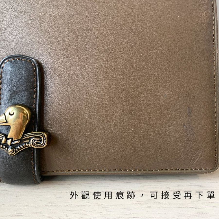 Gentleman Duck 達克公爵 真皮皮夾 駝棕色 優雅精緻 長夾 古著 Vintage 輕薄【壽司羊羊】八成新-8