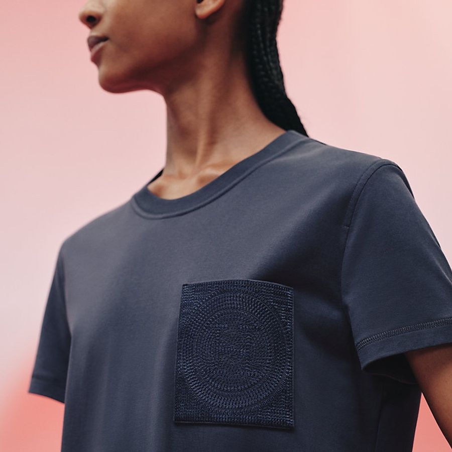 Hermes Straight embroidered pocket dress 連身裙-0