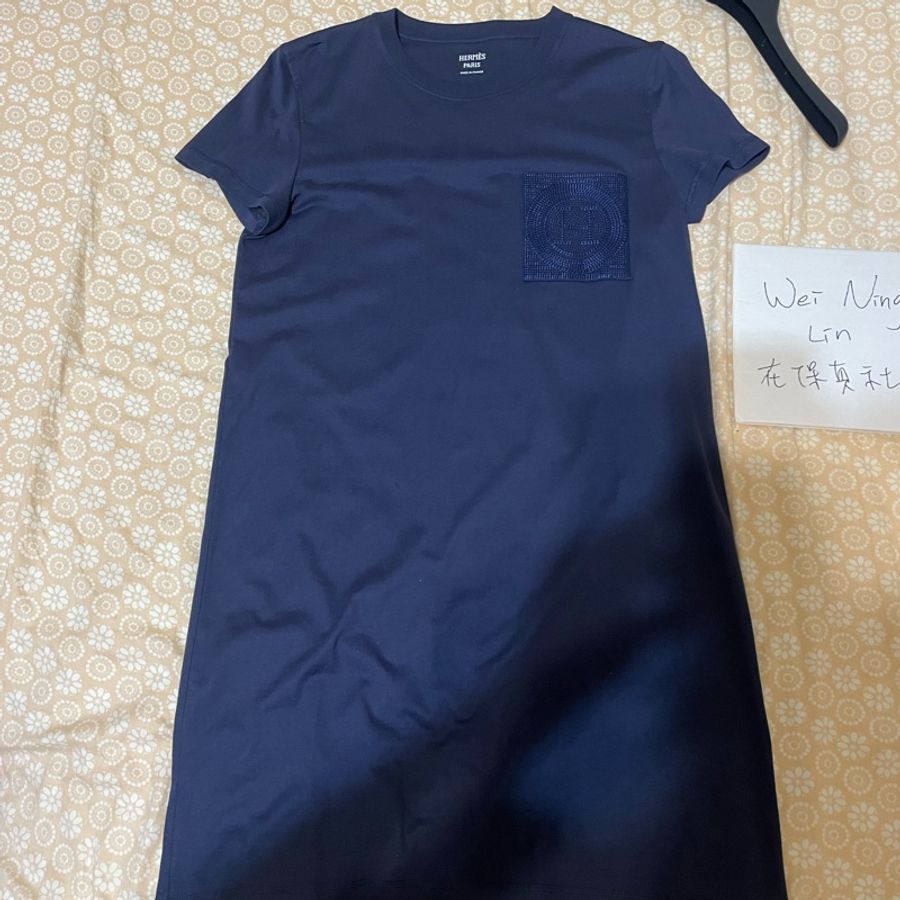 Hermes Straight embroidered pocket dress 連身裙-4