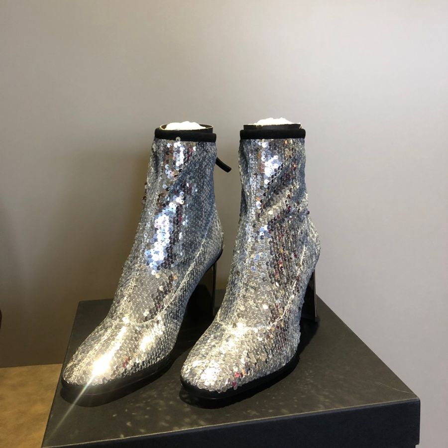 Giuseppe Zanotti silver women’s ankle boot 踝靴/跟鞋-0
