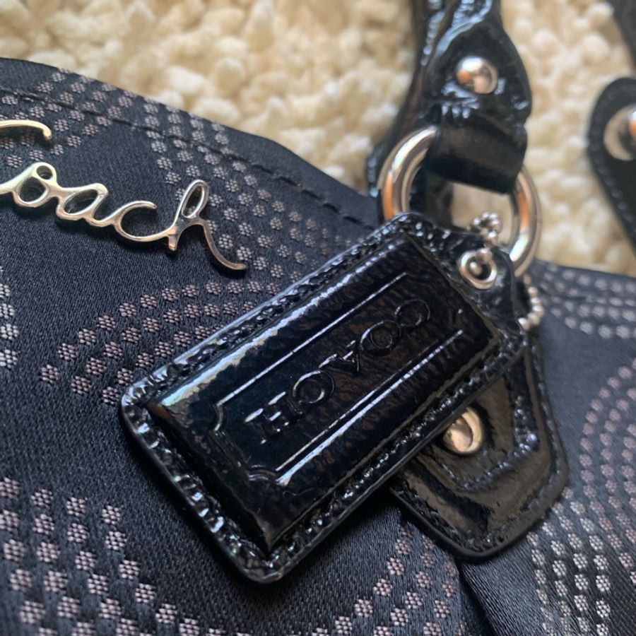 二手私物【COACH】signature 未使用 兩用 斜背可 C logo 美品 手提-2