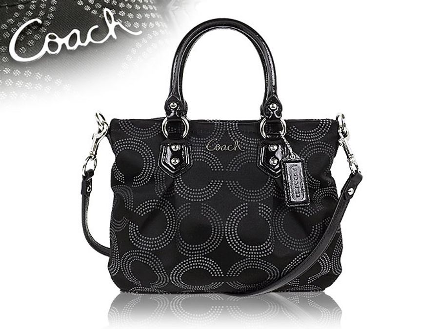 二手私物【COACH】signature 未使用 兩用 斜背可 C logo 美品 手提-12