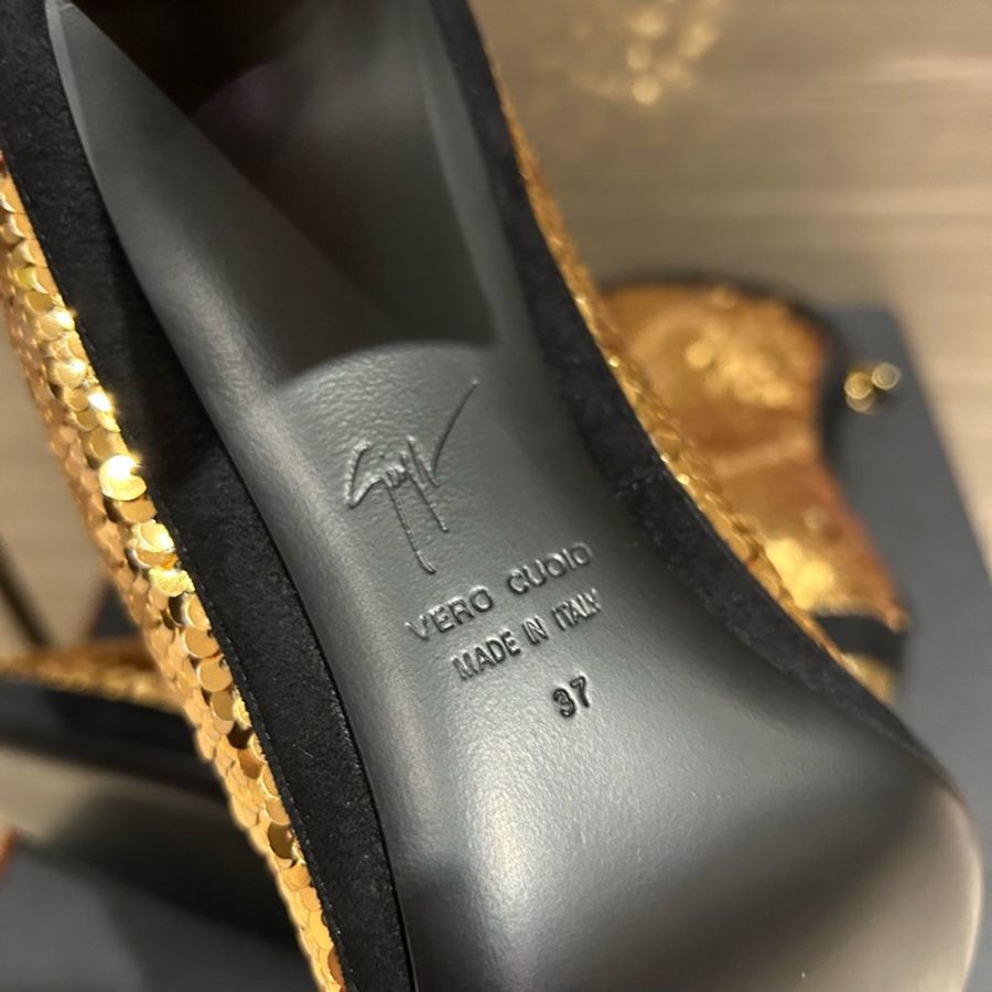 Giuseppe Zanotti golden women’s ankle boot 踝靴/跟鞋-5