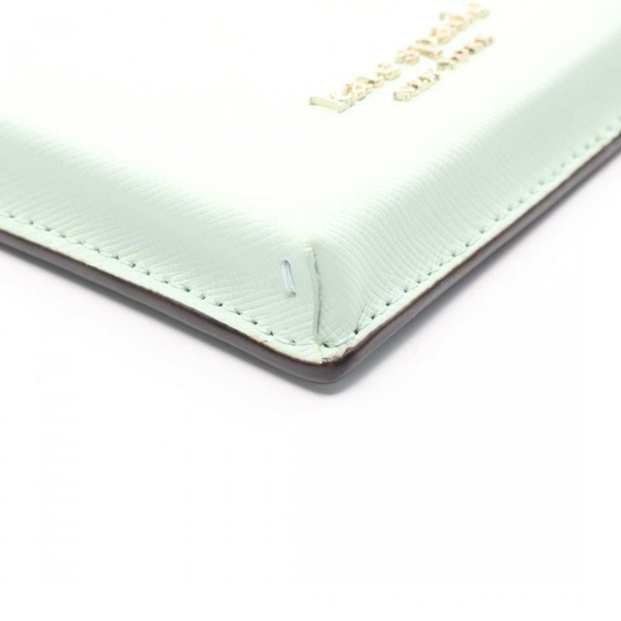 【日本直送】 中古kate spade 9.5成新 Spencer Slim 手機殼 真皮肩包 淺綠色-5