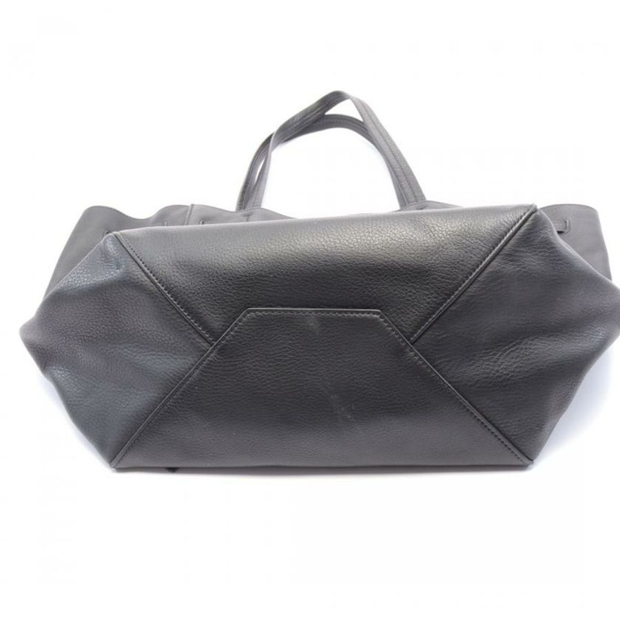 【日本直送】中古CELINE[B]Cabas Phantom 肩包 真皮托特包 黑色-6