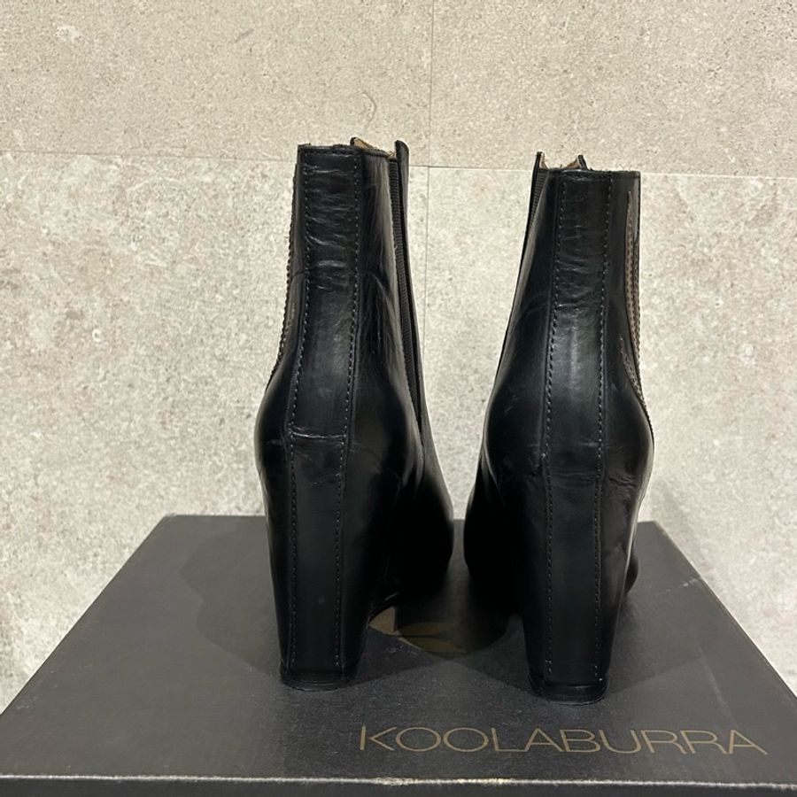 Koolaburra 黑踝靴/美式復古/鹿角飾紋/嬉皮-3