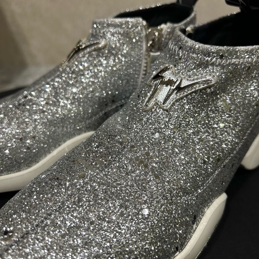 Giuseppe Zanotti sneakers 銀色亮片球鞋/休閒鞋/運動鞋-5