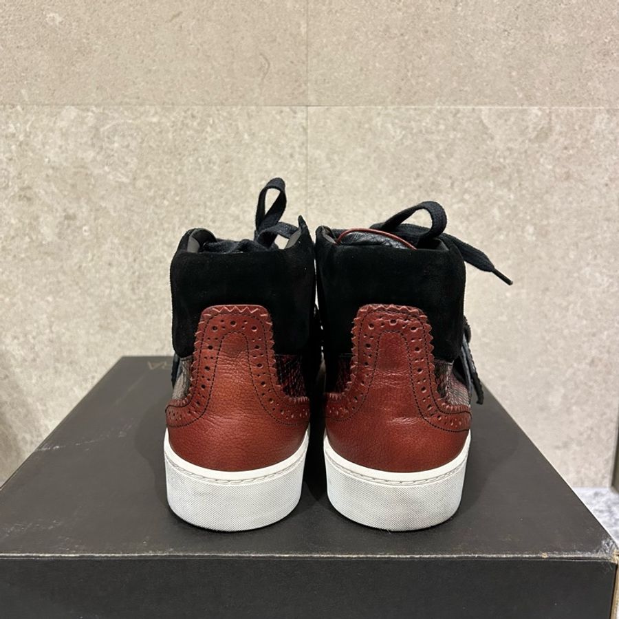 Burberry 高筒運動鞋/休閒鞋/皮革拼接-3