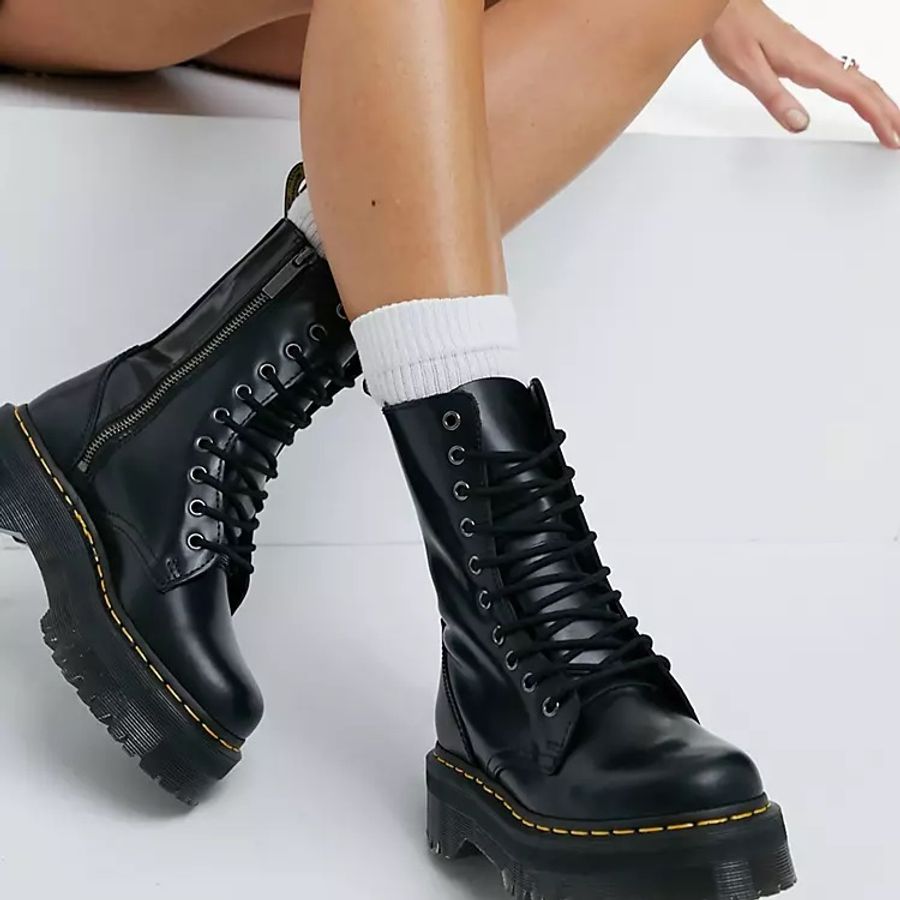 Dr.martens “10孔”厚底側拉鍊馬丁-2