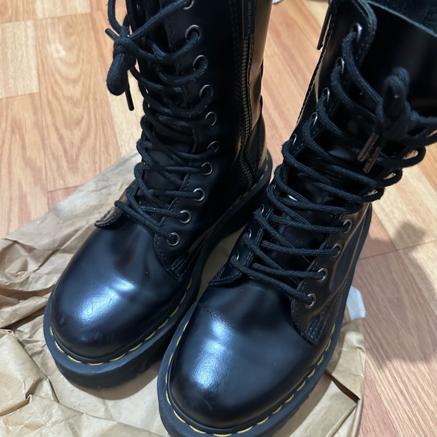Dr.martens “10孔”厚底側拉鍊馬丁-3