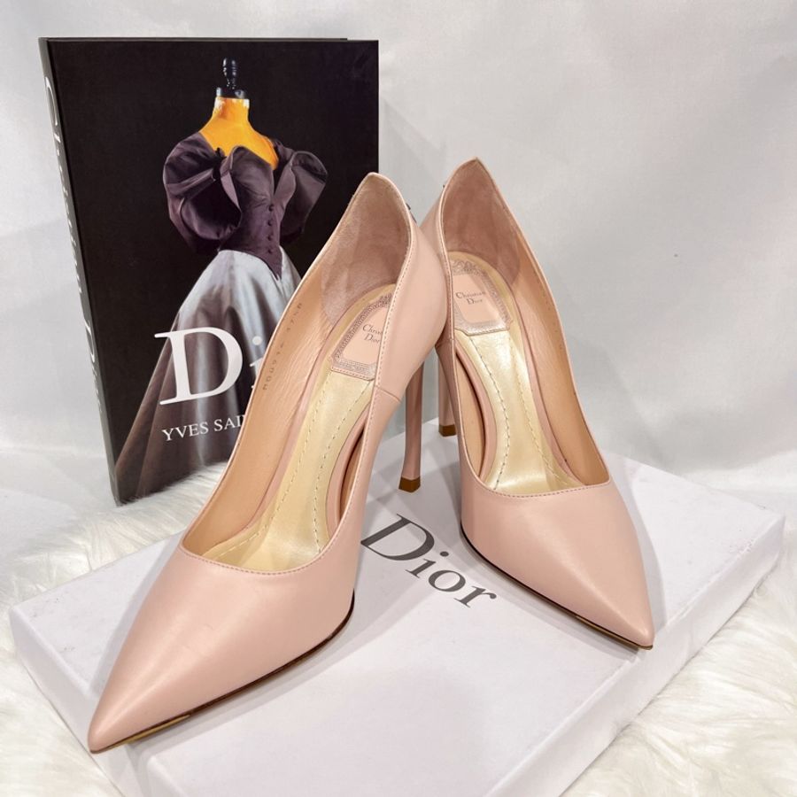 Dior迪奧 粉色尖頭高跟鞋37.5號-0