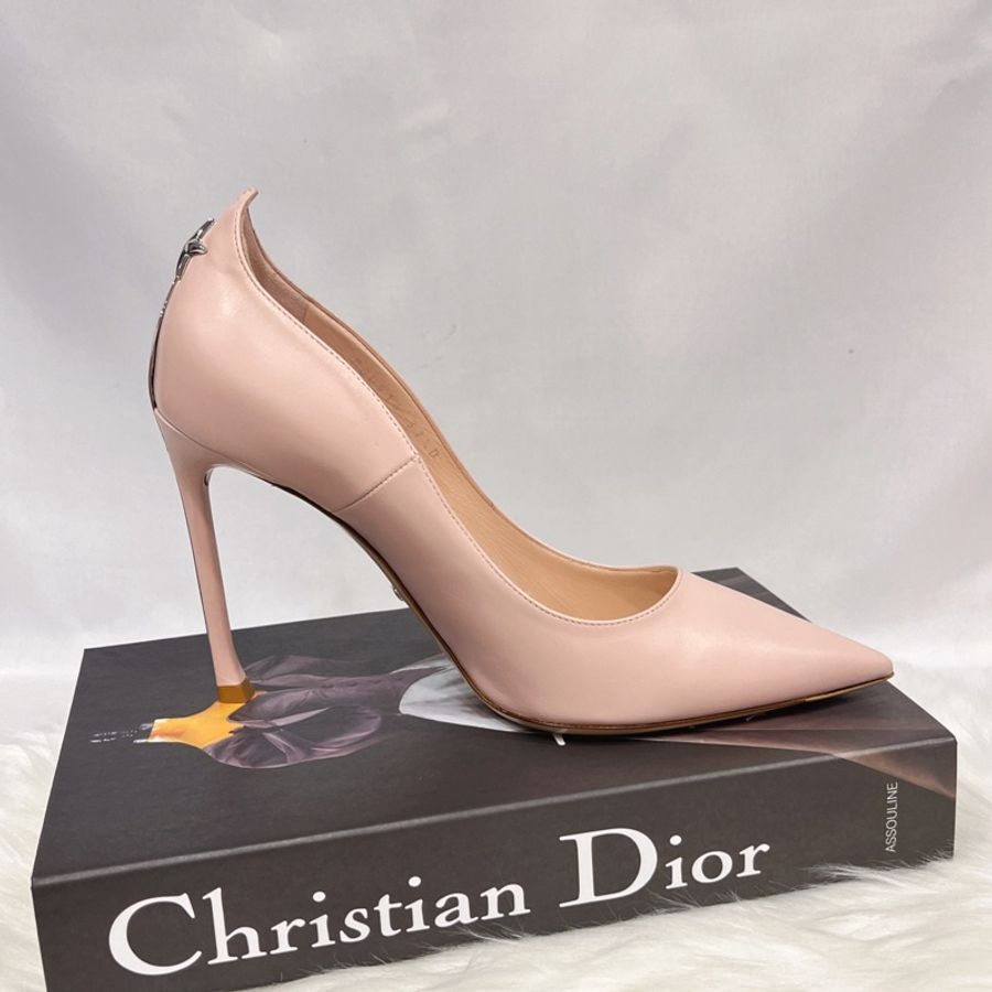 Dior迪奧 粉色尖頭高跟鞋37.5號-3