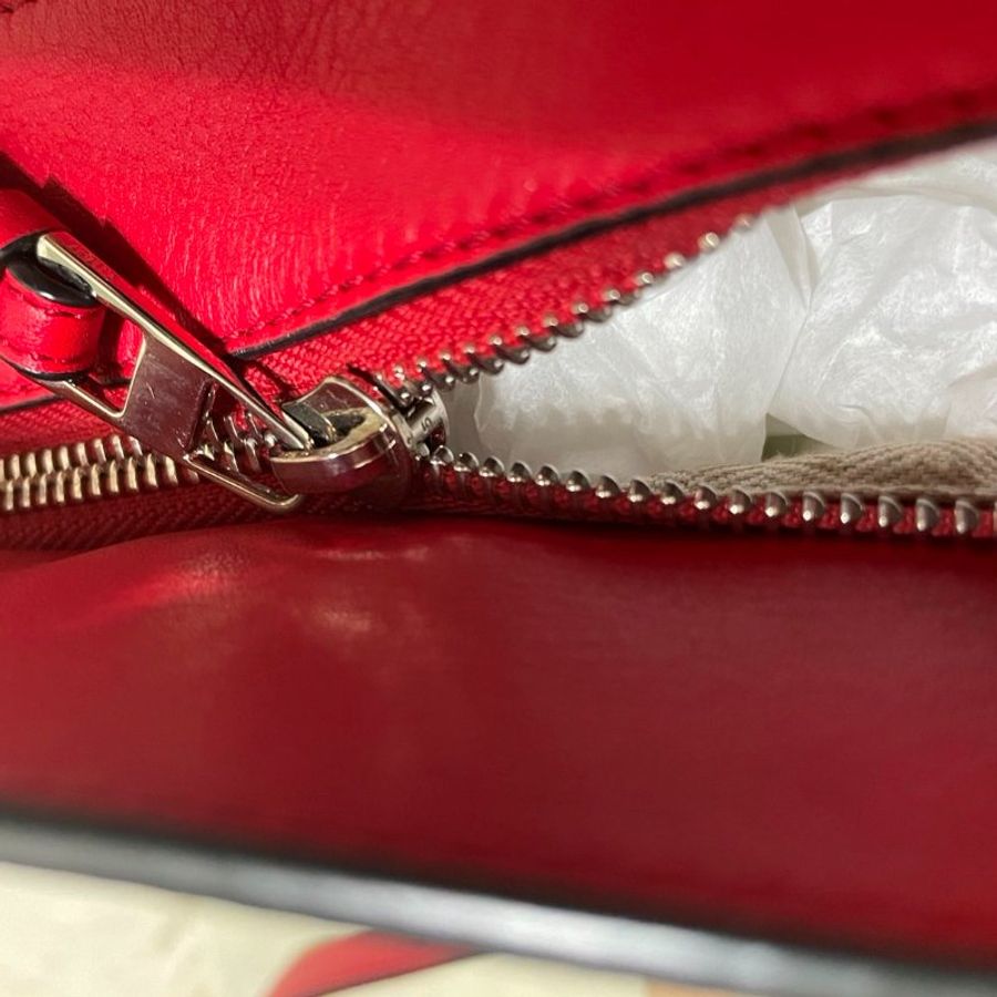 Loewe small puzzle bag scarlet red 拼圖包-10