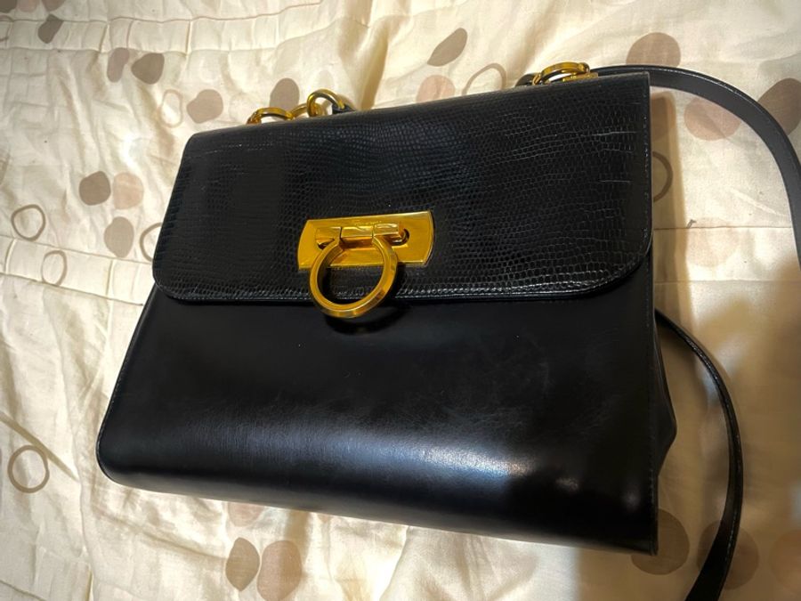 Salvatore Ferragamo 收藏級 古董包 vintage bag 側背包-0