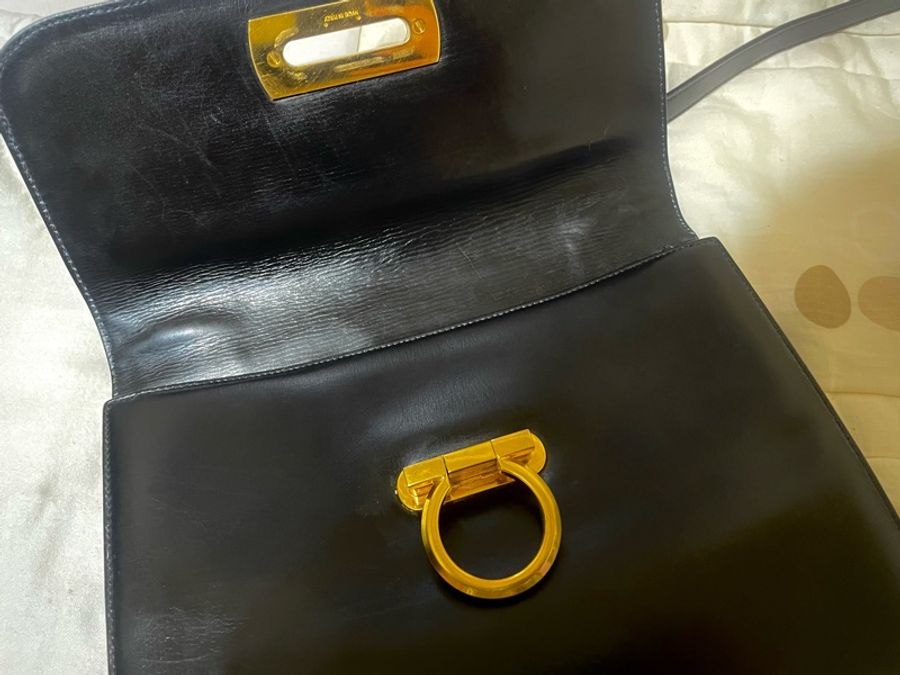 Salvatore Ferragamo 收藏級 古董包 vintage bag 側背包-6