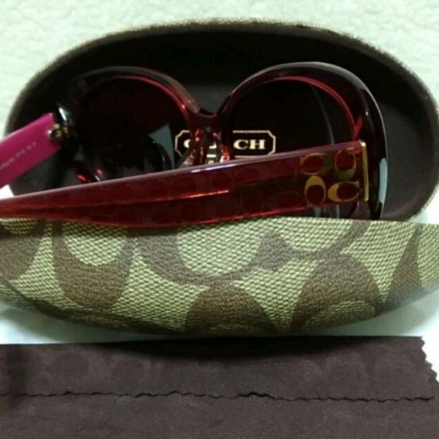 COACH purple pink sunglasses#太陽墨鏡-1