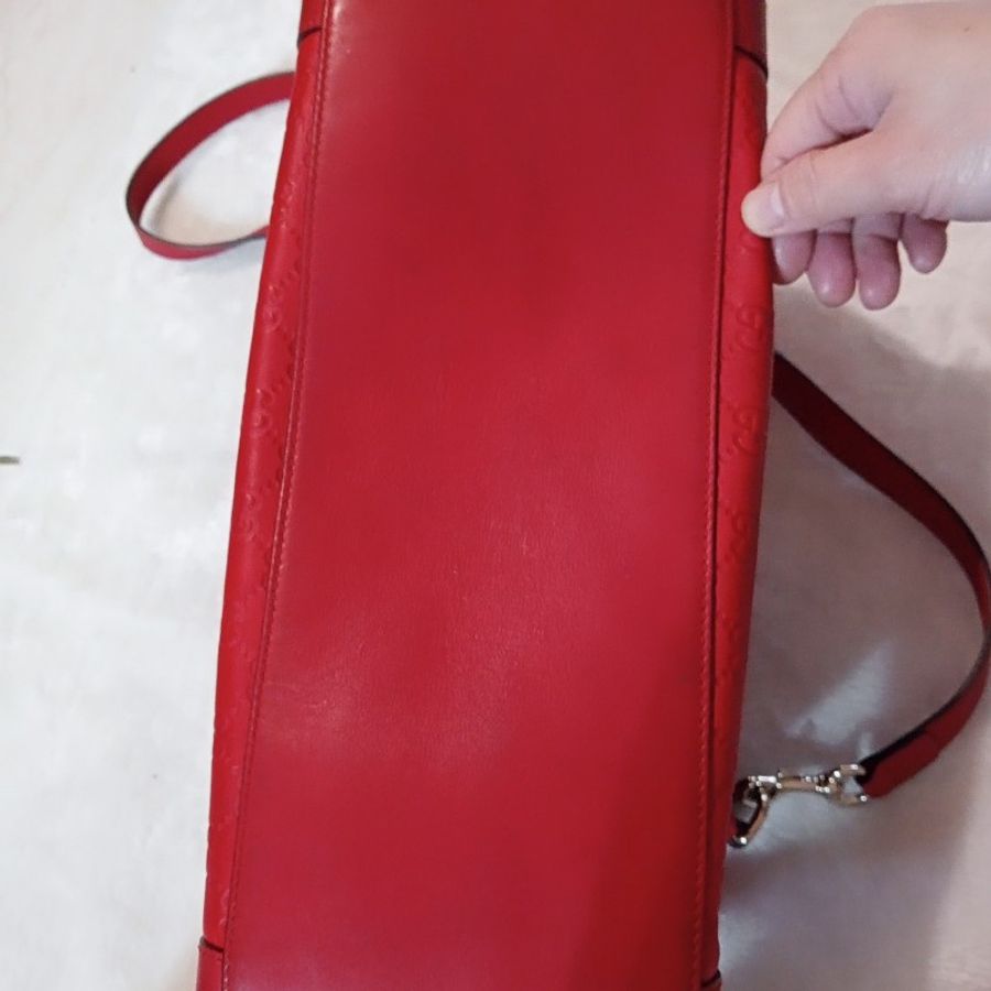 GUCCI滿版G斜背托特包-6