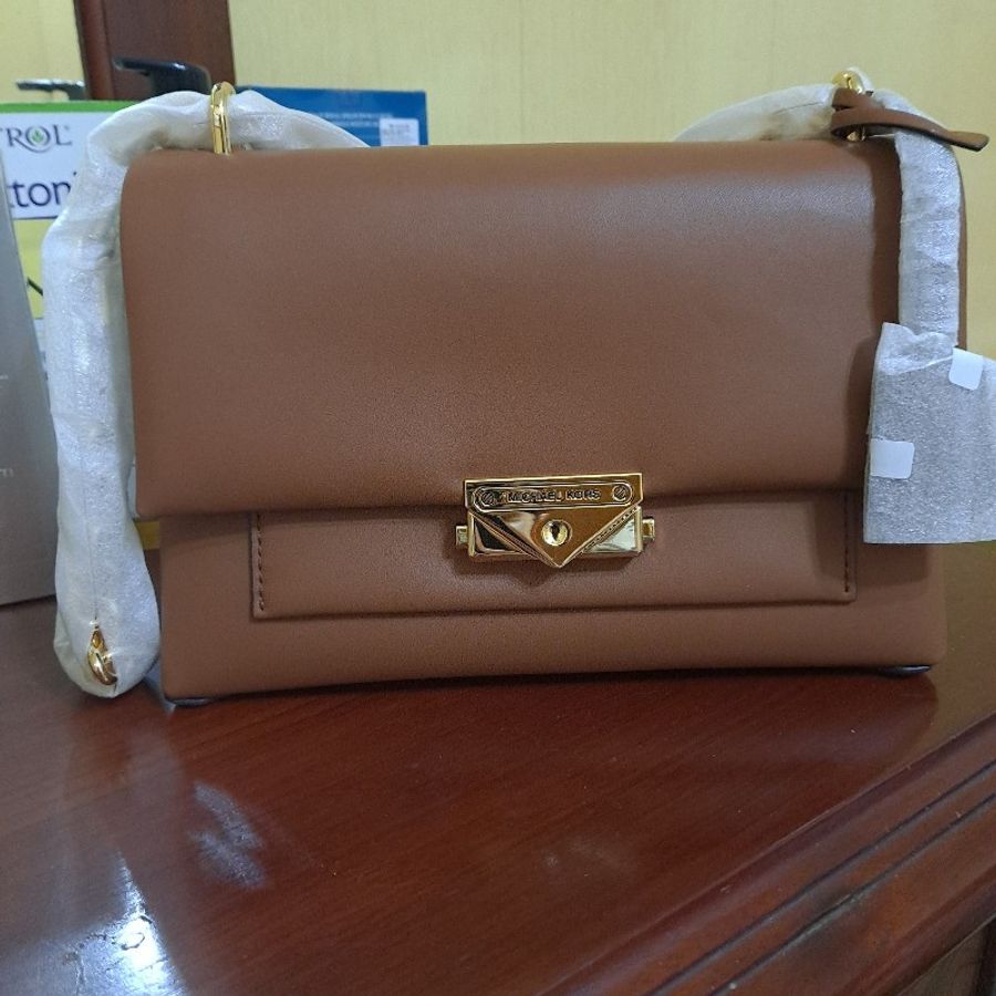 MICHAEL KORS 咖色金釦CECE包MK-0