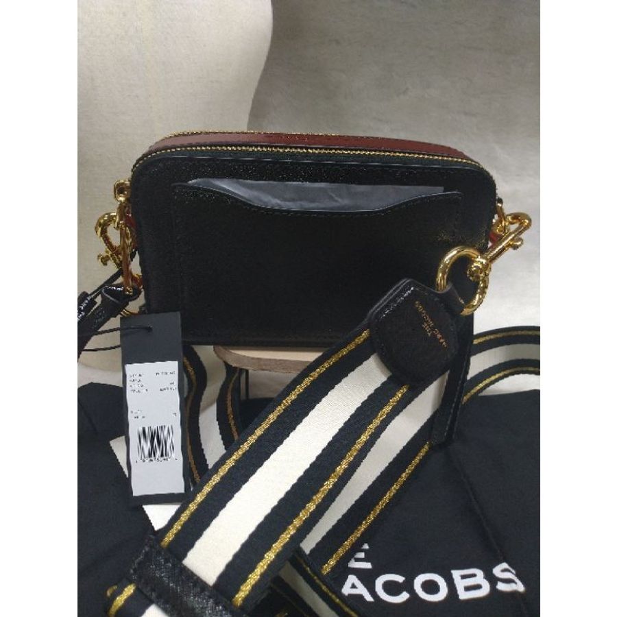 Marc Jacobs snapshot Camera bag#相機包#M0012007 011#黑配酒紅色#歐洲專櫃款#包包-6