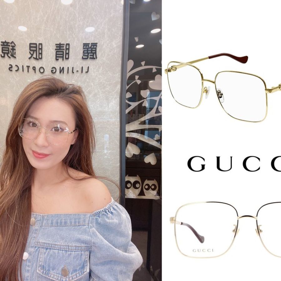 麗睛眼鏡GUCCI【可刷卡分期】古馳-GG1092OA(金)光學眼鏡/迷鏈系列太陽眼鏡/GG logo/附可拆式眼鏡鏈條-1