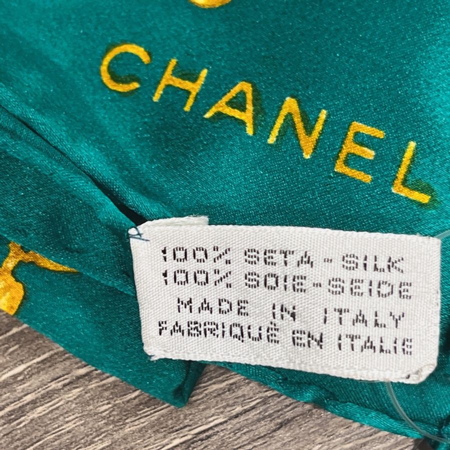 CHANEL 香奈兒 綠色寶石項鍊方巾/絲巾-2