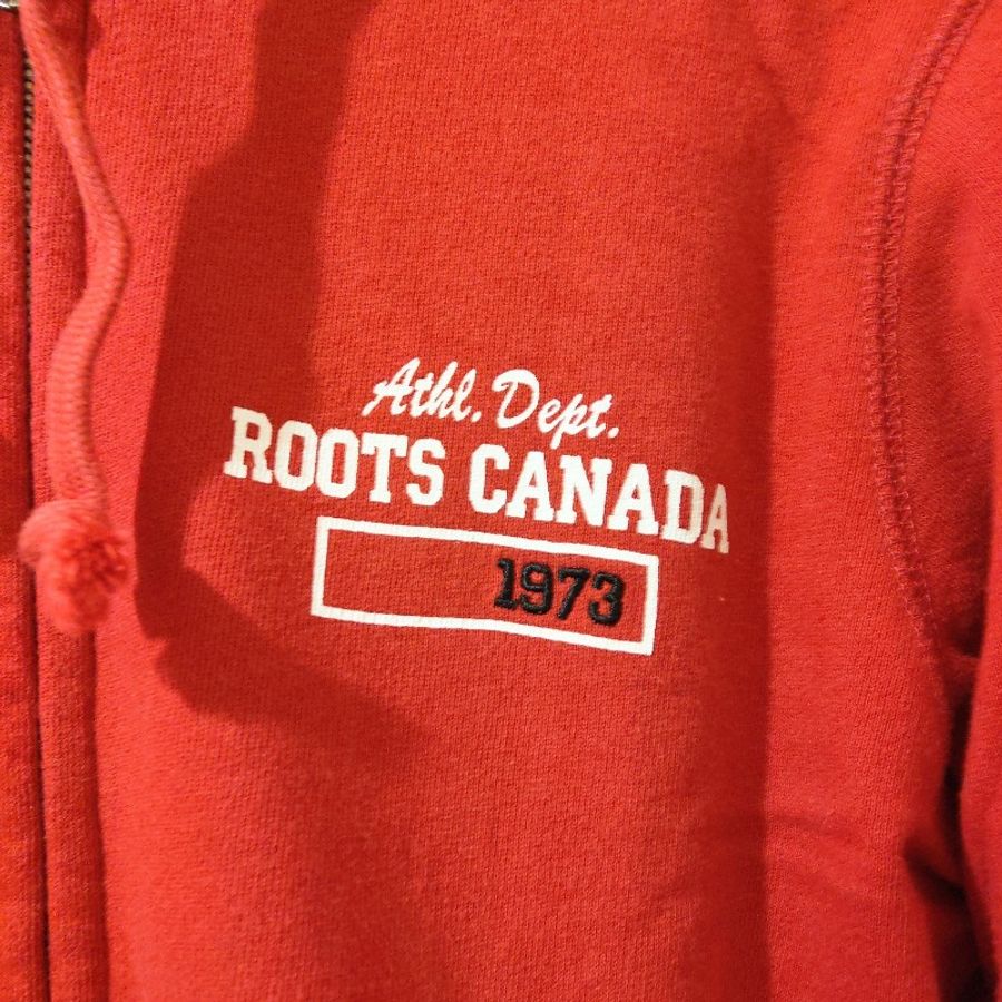 Roots 加拿大海狸經典款紅色連帽外套-1