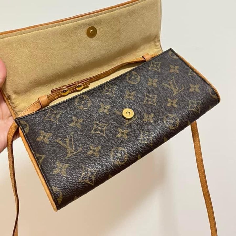 LV VINTAGE經典老花信封包/腰包/手拿包-10