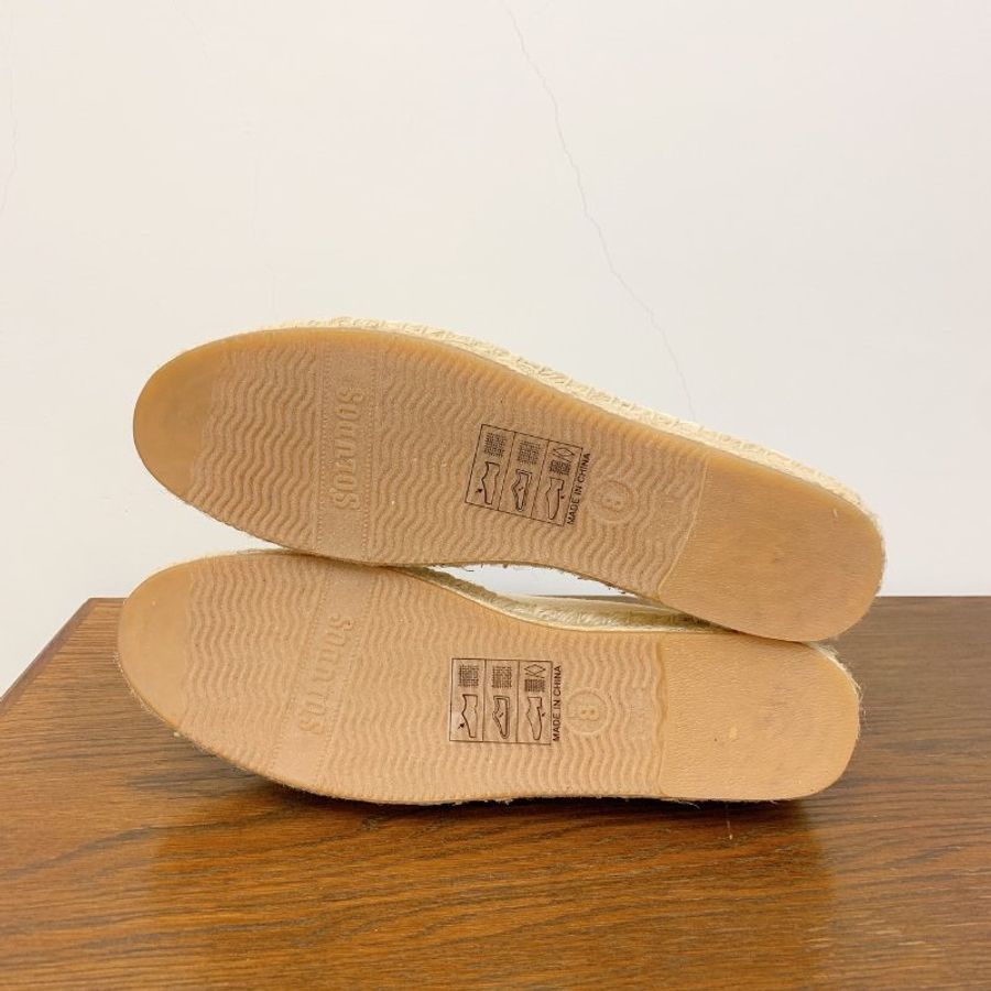 全新 Soludos Cherries Smoking Slippers 櫻桃刺繡帆布草編鞋懶人鞋 🍒 購自Shopbop-6