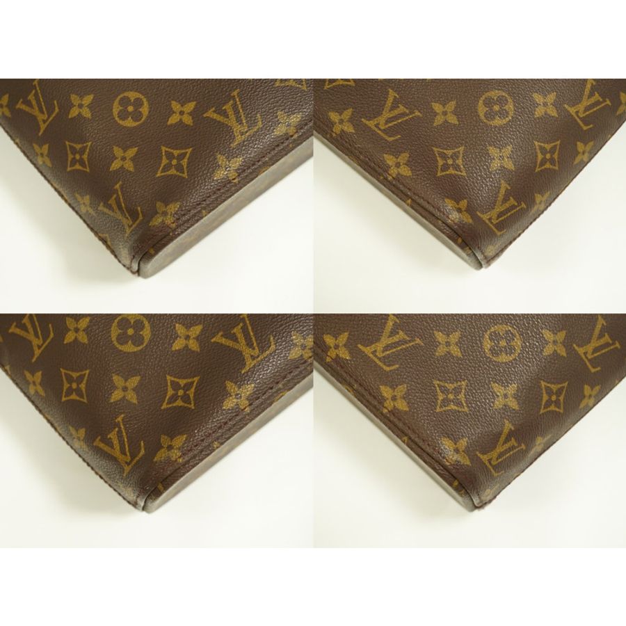 正品路易威登 LOUIS VUITTON LV Luco 交織字母單肩包手提包棕色 M51155 Luco Vuitton 包二手-6