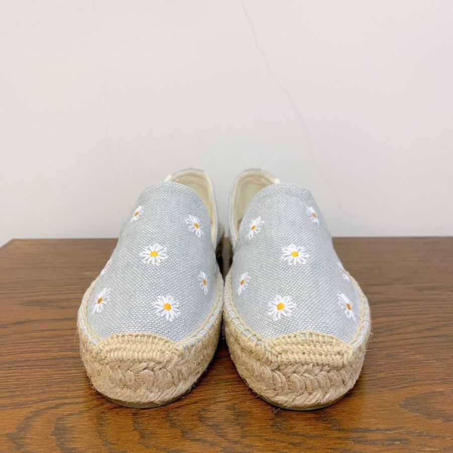 全新 Soludos Daisies Embroidered Espadrilles 雛菊刺繡帆布草編鞋懶人鞋 🌼 購自 Shopbop-3
