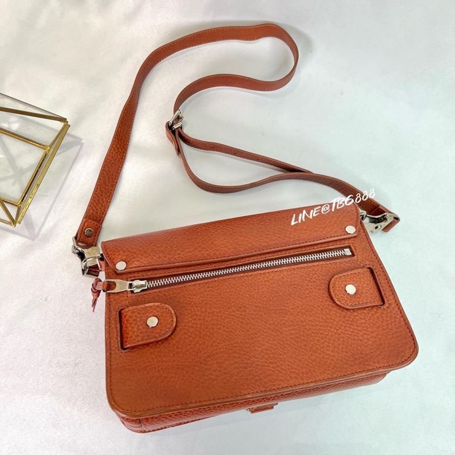 Proenza Schouler PS11 Brown Classic Saddle 肩背包 防刮荔枝皮-8