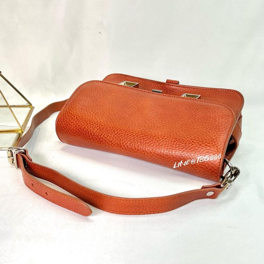 Proenza Schouler PS11 Brown Classic Saddle 肩背包 防刮荔枝皮-9