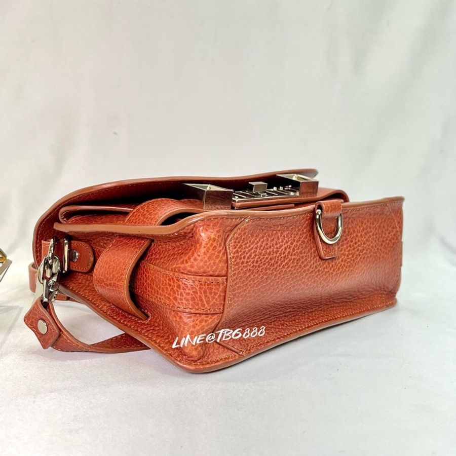 Proenza Schouler PS11 Brown Classic Saddle 肩背包 防刮荔枝皮-10