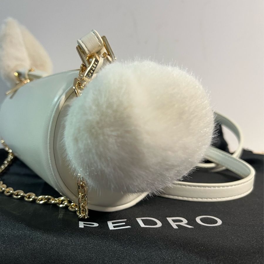 PEDRO 兔兔單肩包 白色 正版 皮革 PW2-75060090_CHALK_S-3