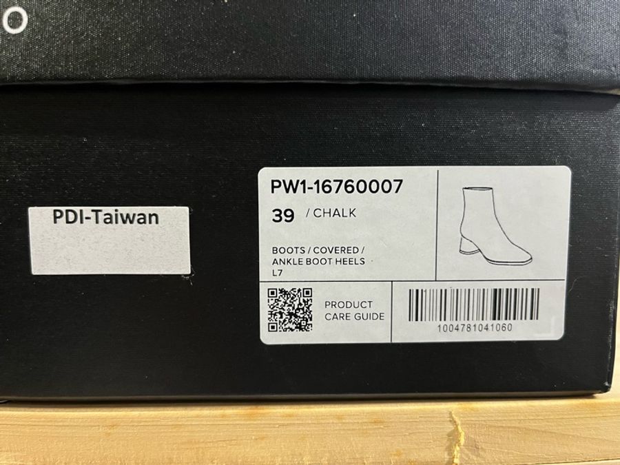全新 PEDRO 白色 Eva 皮革高跟踝靴 PW1-16760007_CHALK-8