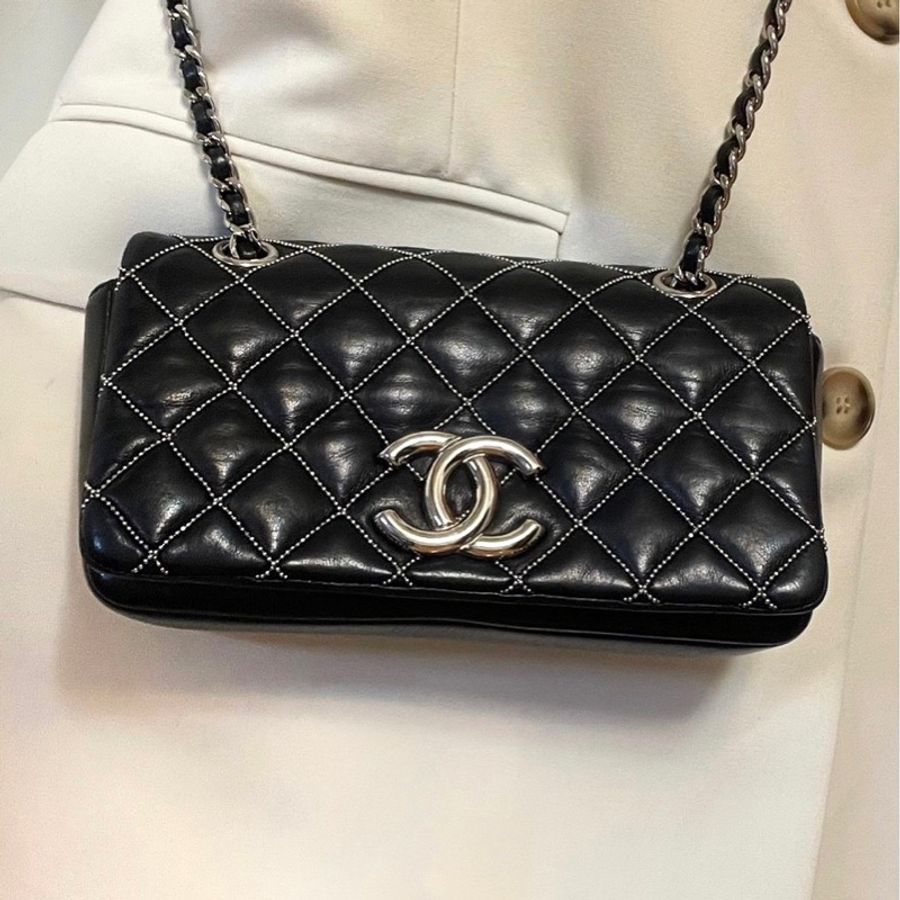 香奈兒 Chanel 菱格 稀有款 鏈帶包-0