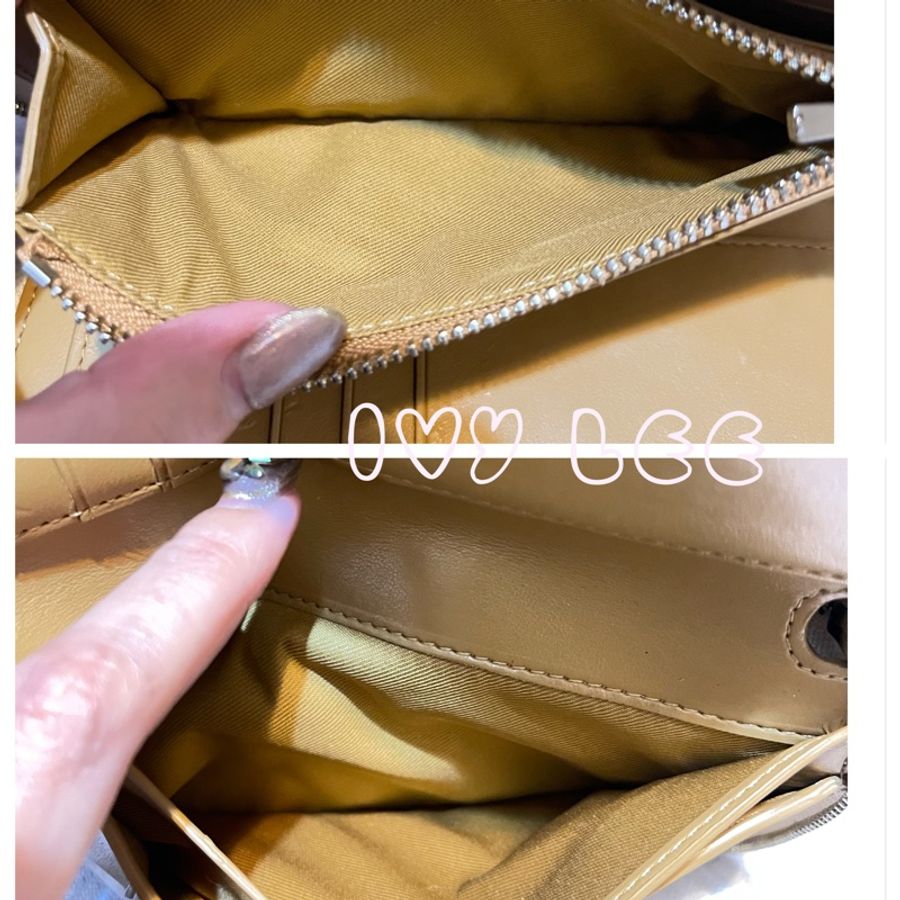 COACH 蔻馳 白色拉鍊中夾 可愛造型 精緻中夾 精品-9