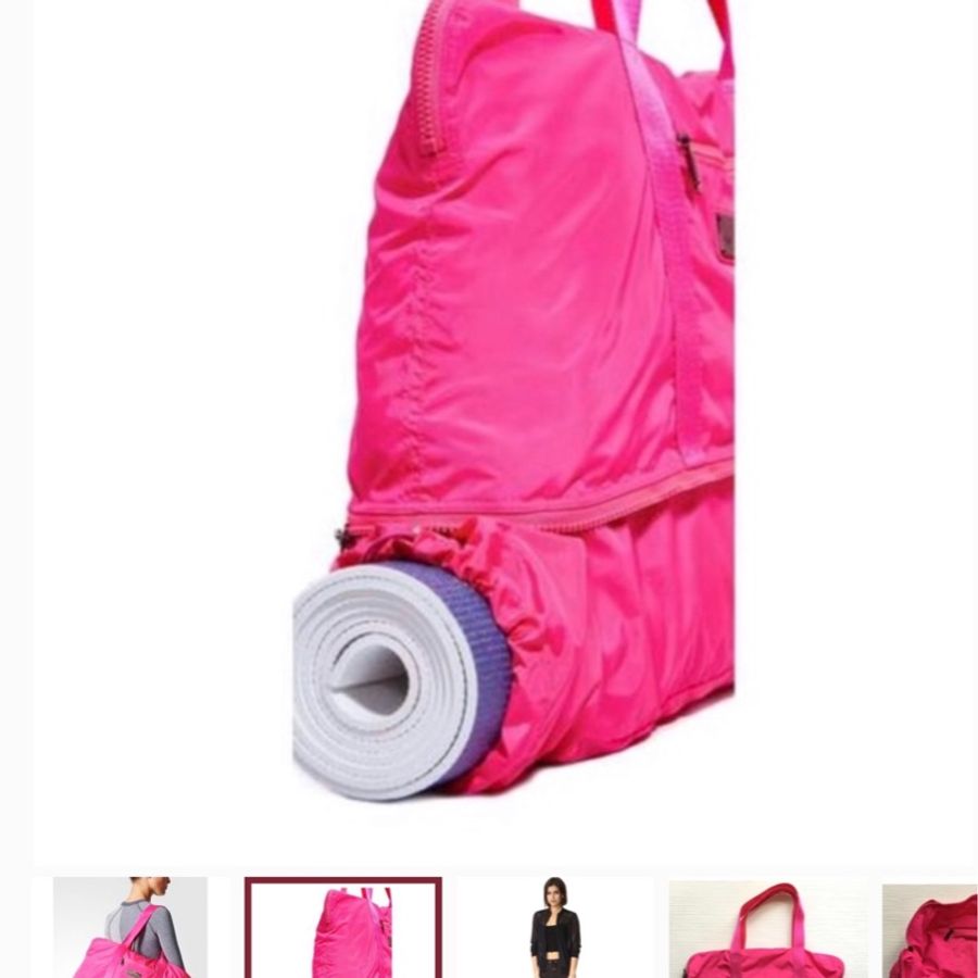 adidas by Stella McCartney 黑色瑜珈包/健身包/旅行包Black Yoga Bag-3