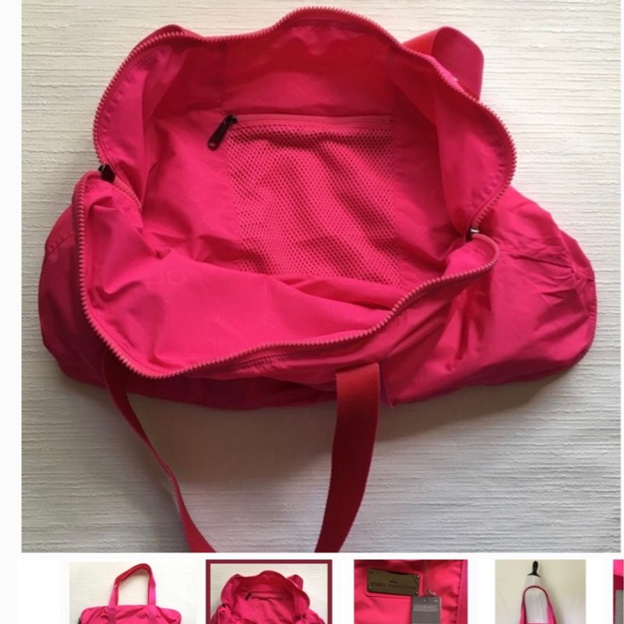 adidas by Stella McCartney 黑色瑜珈包/健身包/旅行包Black Yoga Bag-5