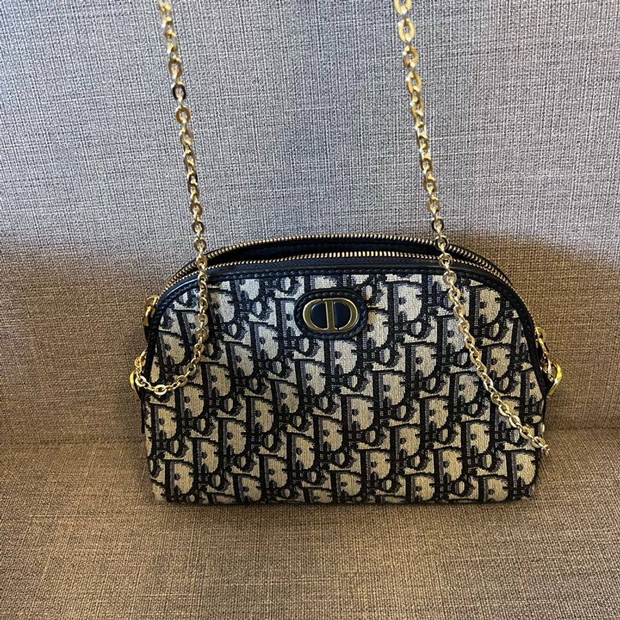 Dior 老花化妝包改造斜背包-0