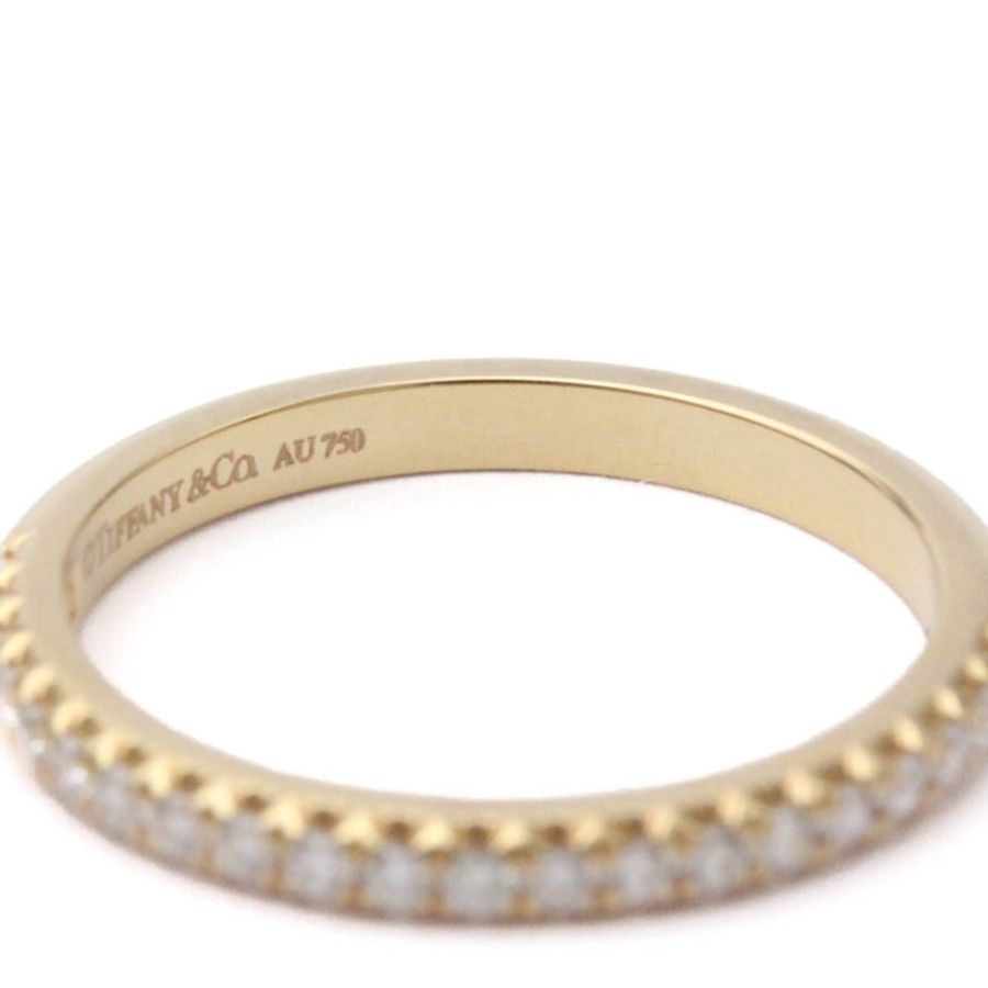 【日本直送】Tiffany Metro 半錶盤玫瑰金 (18K) 時尚鑽石戒指玫瑰金-5