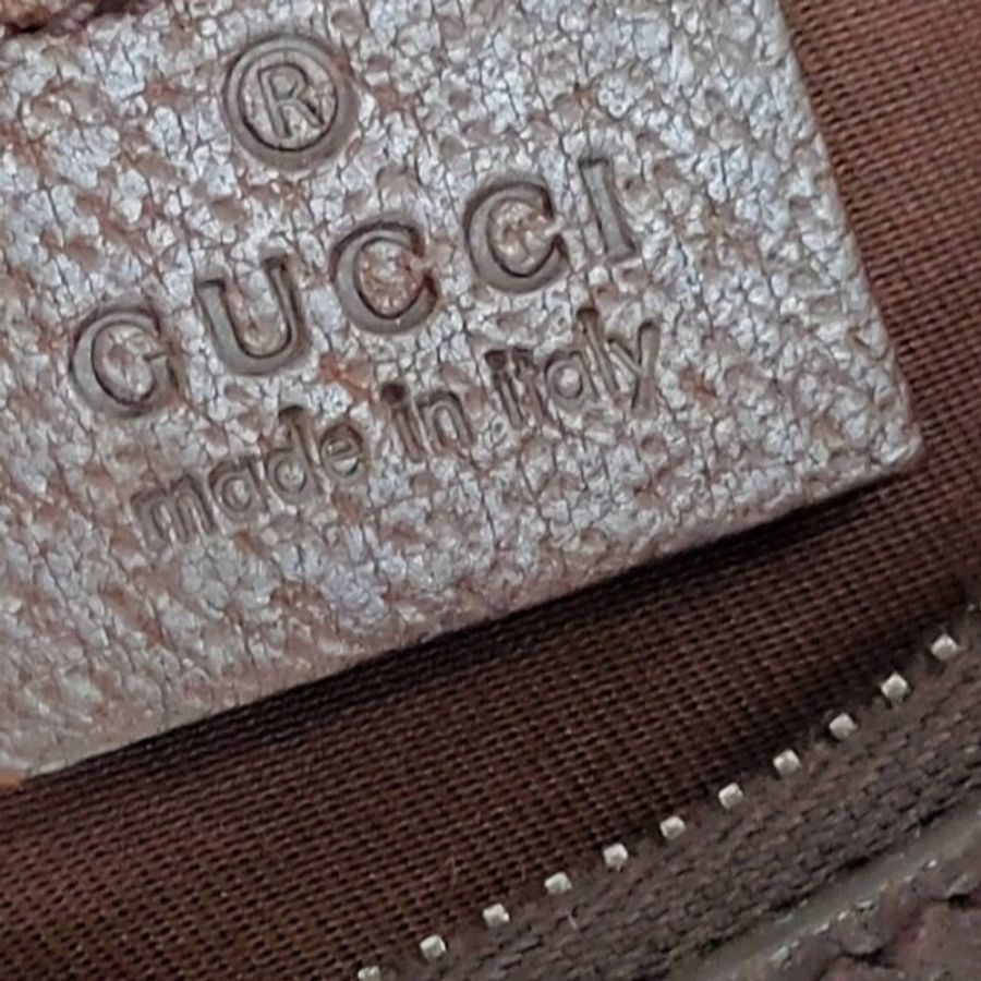 9成新正品gucci 經典綠紅背帶+gg緹花半月斜背包（附專櫃購買證明）-7