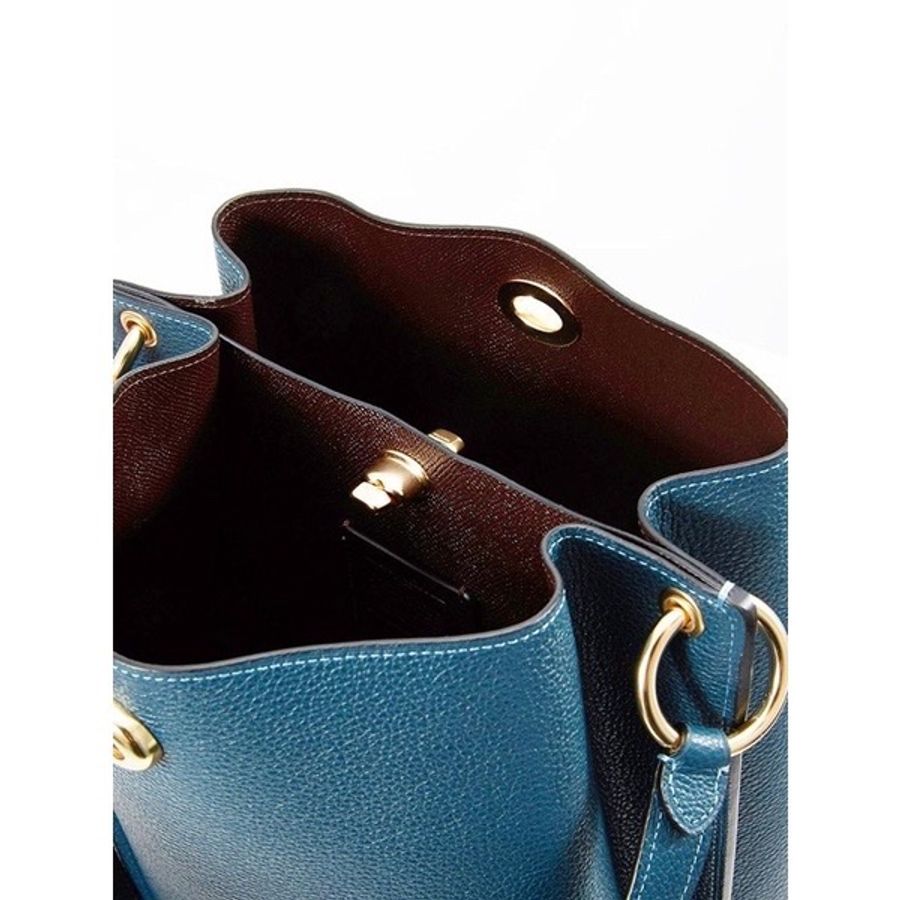Coach 專櫃款 查理水桶包 Charlie Bucket Bag In Peacock/gold-1